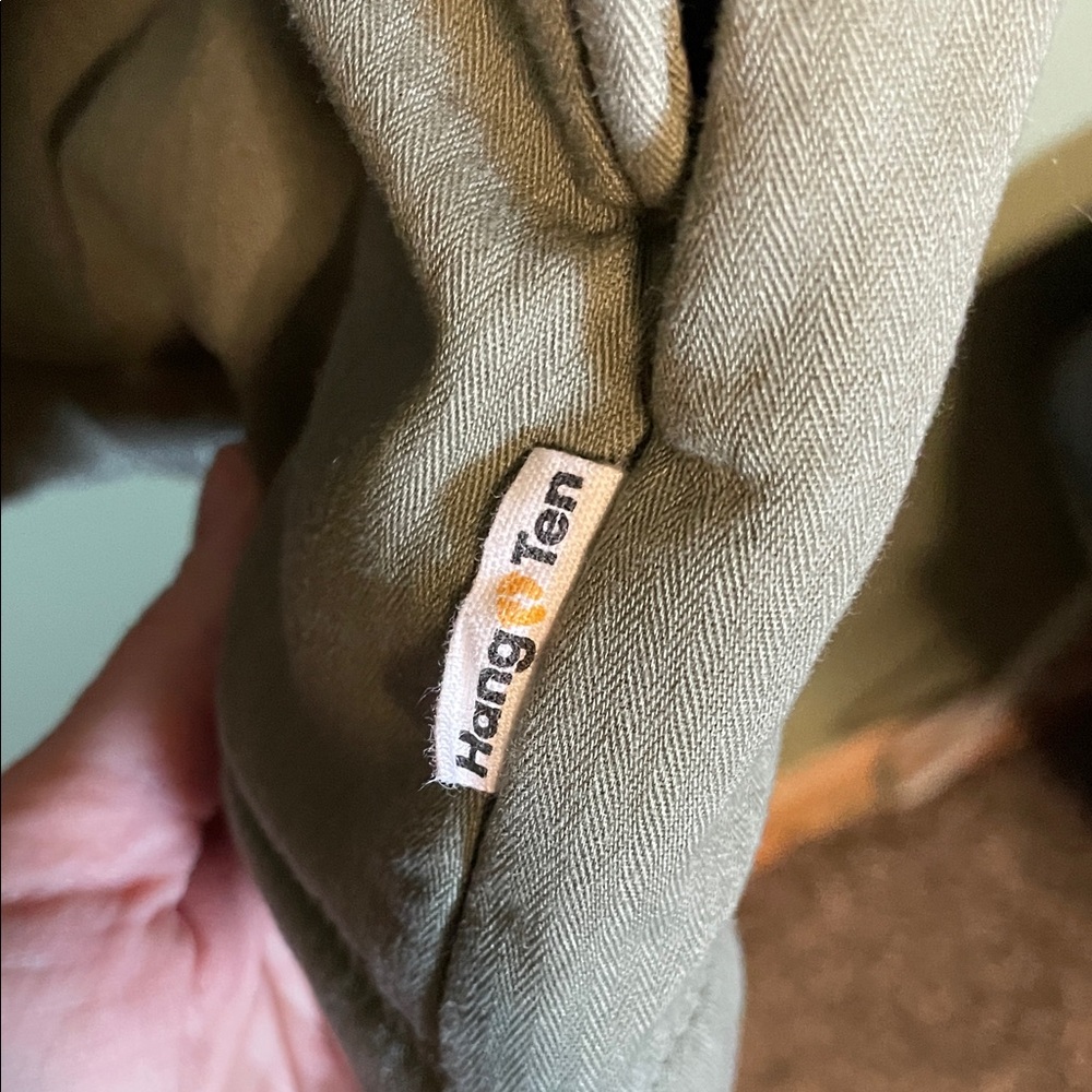Hang Ten Sage Green Utility Jacket with Sherpa Collar - Picture 3 of 5